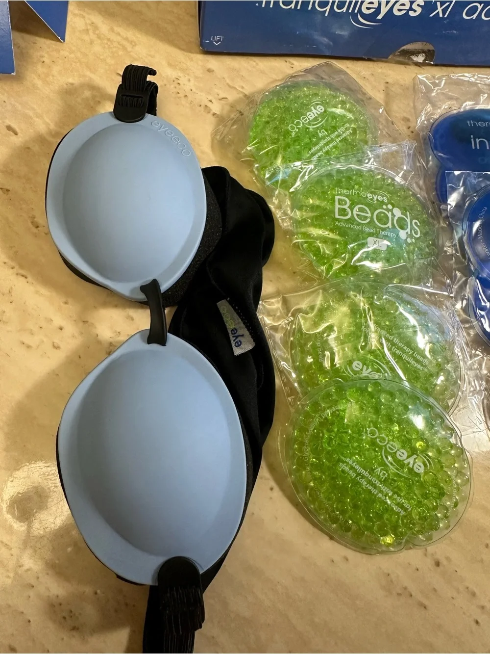 EyeEco Tranquileyes XL Advanced Warm Cold Compress Kit Eye Mask for Dry Eyes